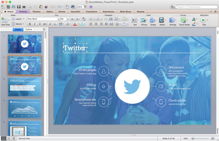 powerpoint for mac create template